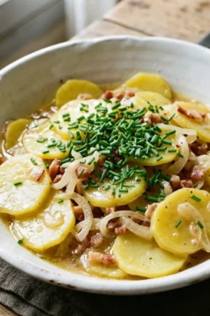 Schwäbischer Kartoffelsalat – cremig und ohne Mayonnaise